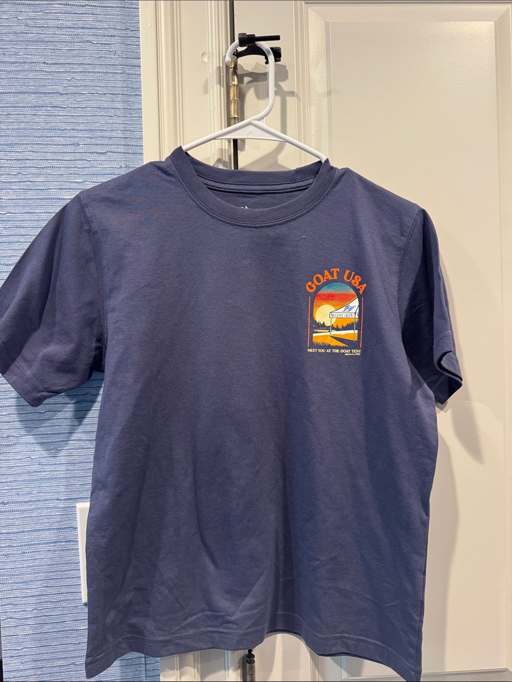 Goat USA Kids Short Sleeve Graphic Tee - Navy NWT